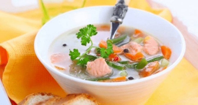 プロテインダイエットの魚のスープ